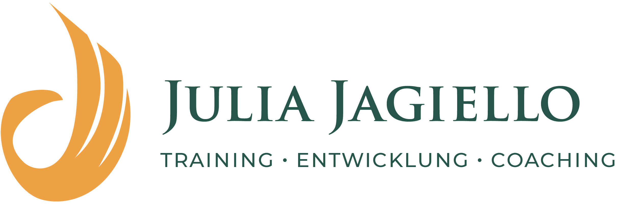 Logo orangener Phönix Julia Jagiello Training Entwicklung Coaching